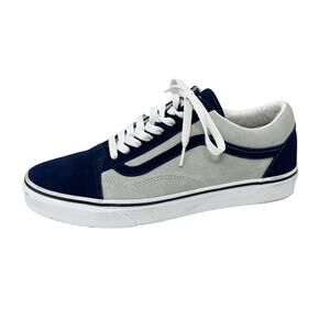 VANS Old Skool Mens Suede Sneakers Mineral Gray/Dark Navy Mens 10.5